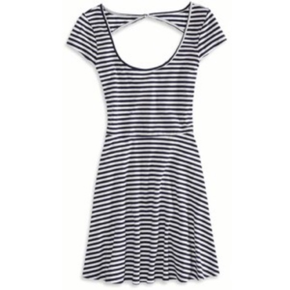 American Eagle stripped skater dress